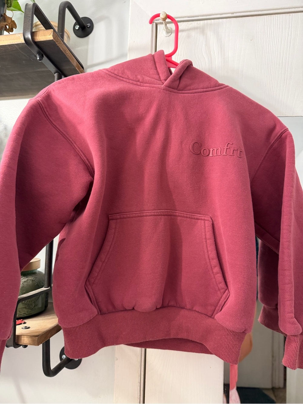 Comfrt Kids' Cozy Hooded Sweatshirt - Dusty Rose